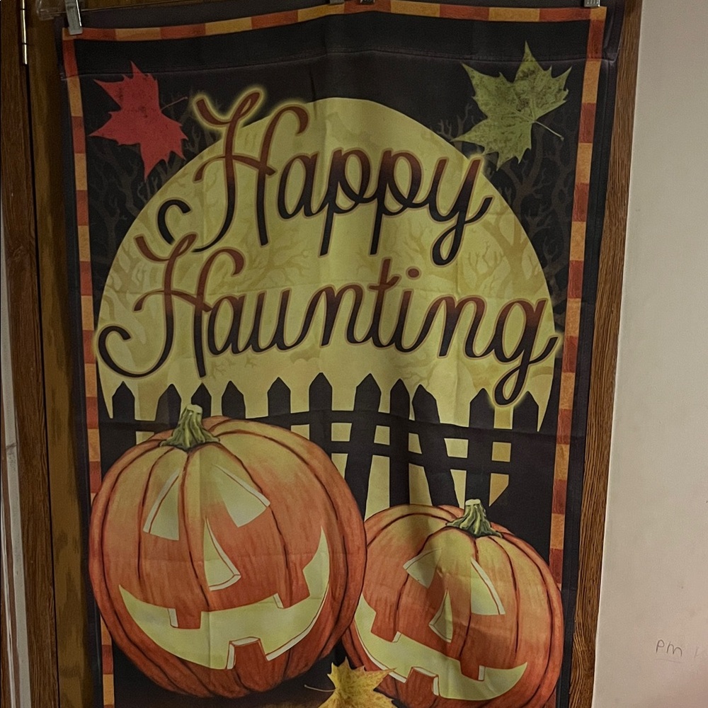 Happy Haunting Halloween House Flag